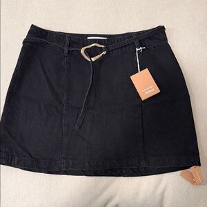 Reformation Black Mini Skirt